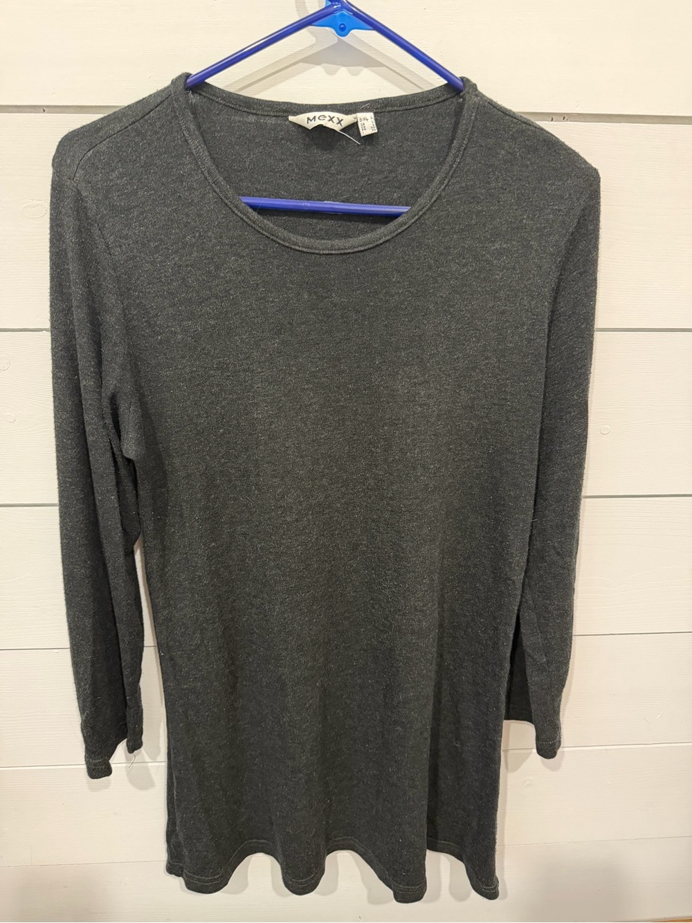 Mexx Dark Gray Long Sleeve Crew Neck Tee